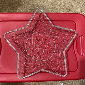 Silver Star Wire Metal Basket